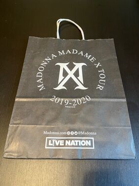 Madonna Madame X Tour 2019-2020 Souvenir Paper Bag - Black